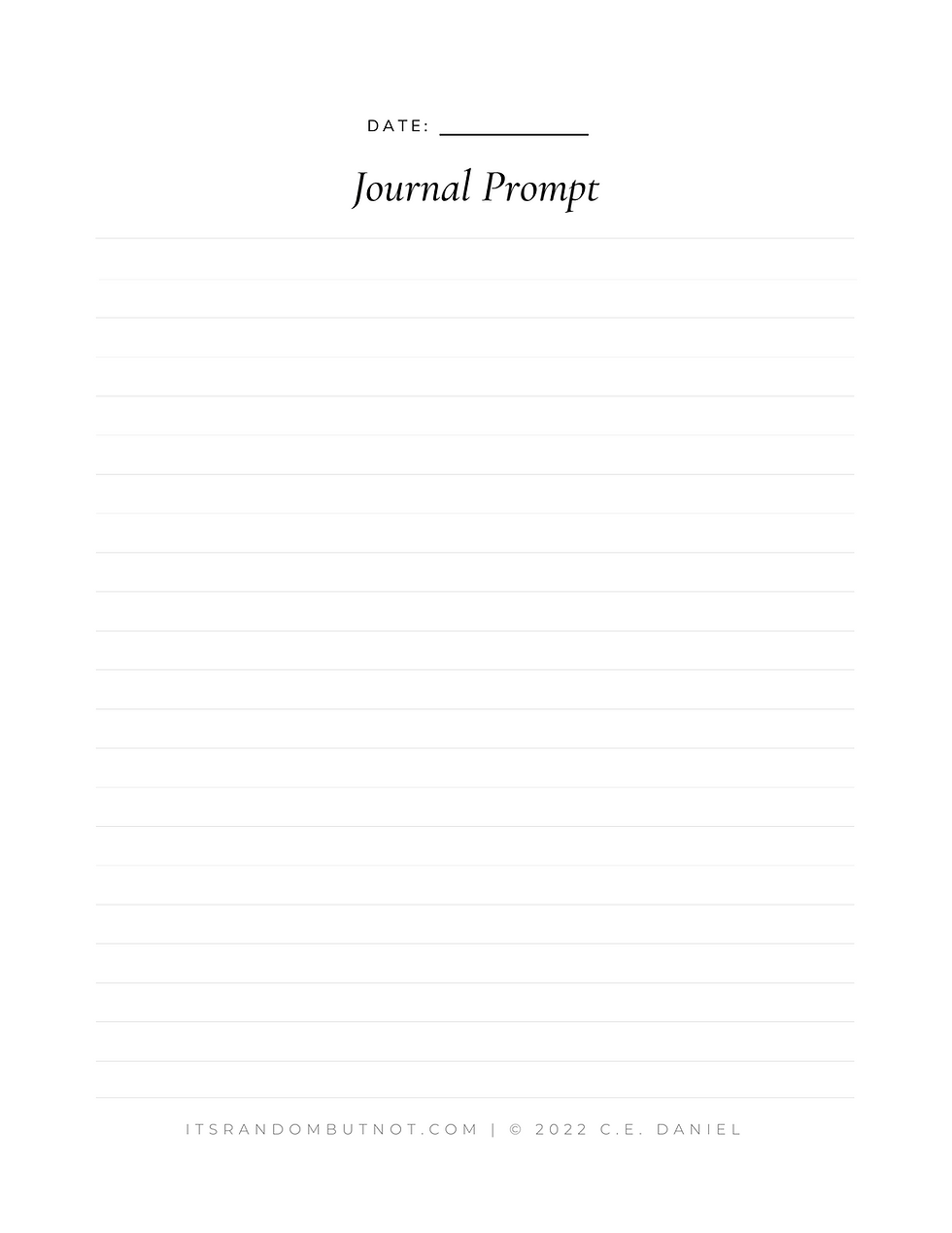 Thumbnail: Random.. But Not: My "Just Breathe." Journal