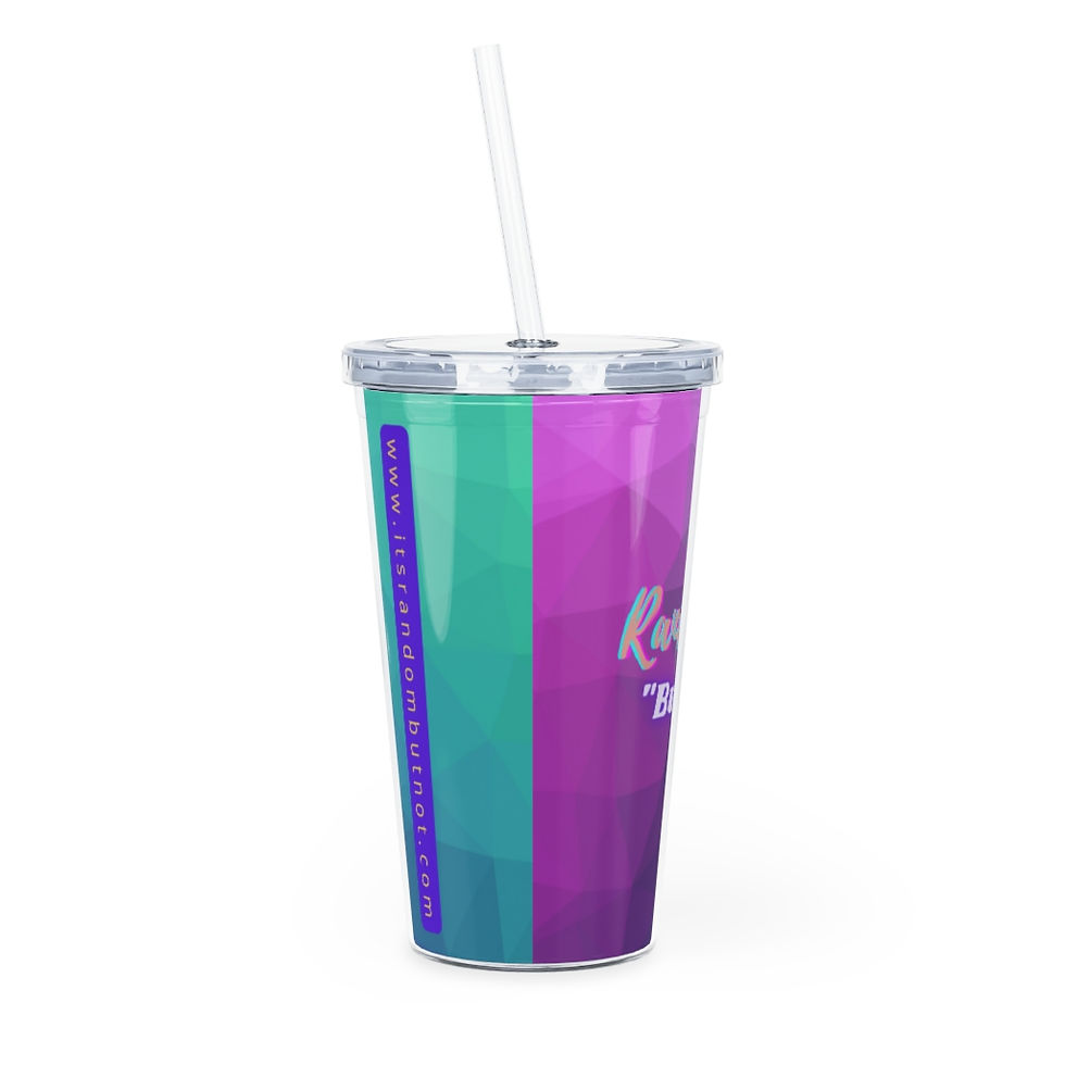 Thumbnail: Plastic Tumbler with Straw