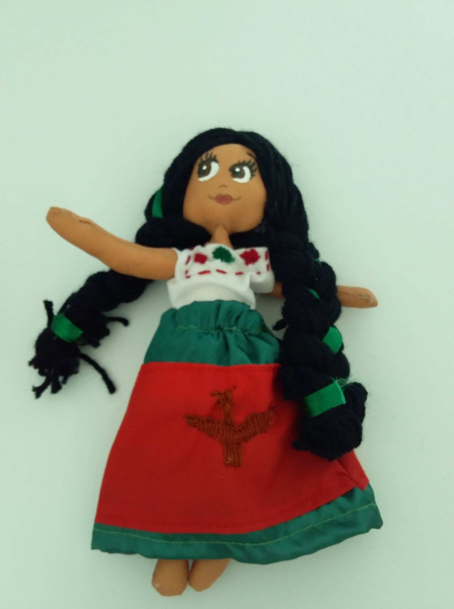 Muñeca artesanal china poblana 20 cm