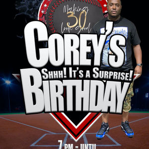 Corey's Birthday Party Flyer
