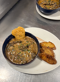 Croûte aux Morilles et aux Champignons