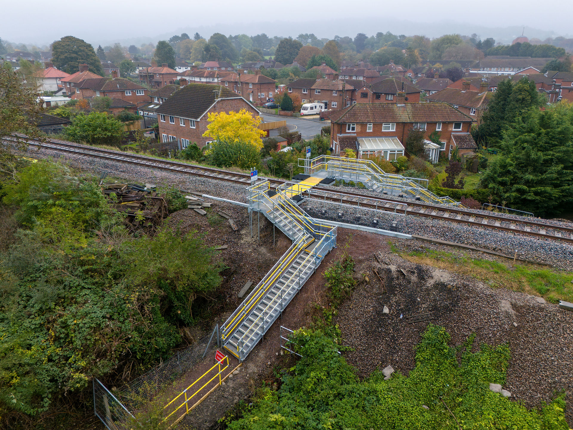 kite safe cross railway crossing