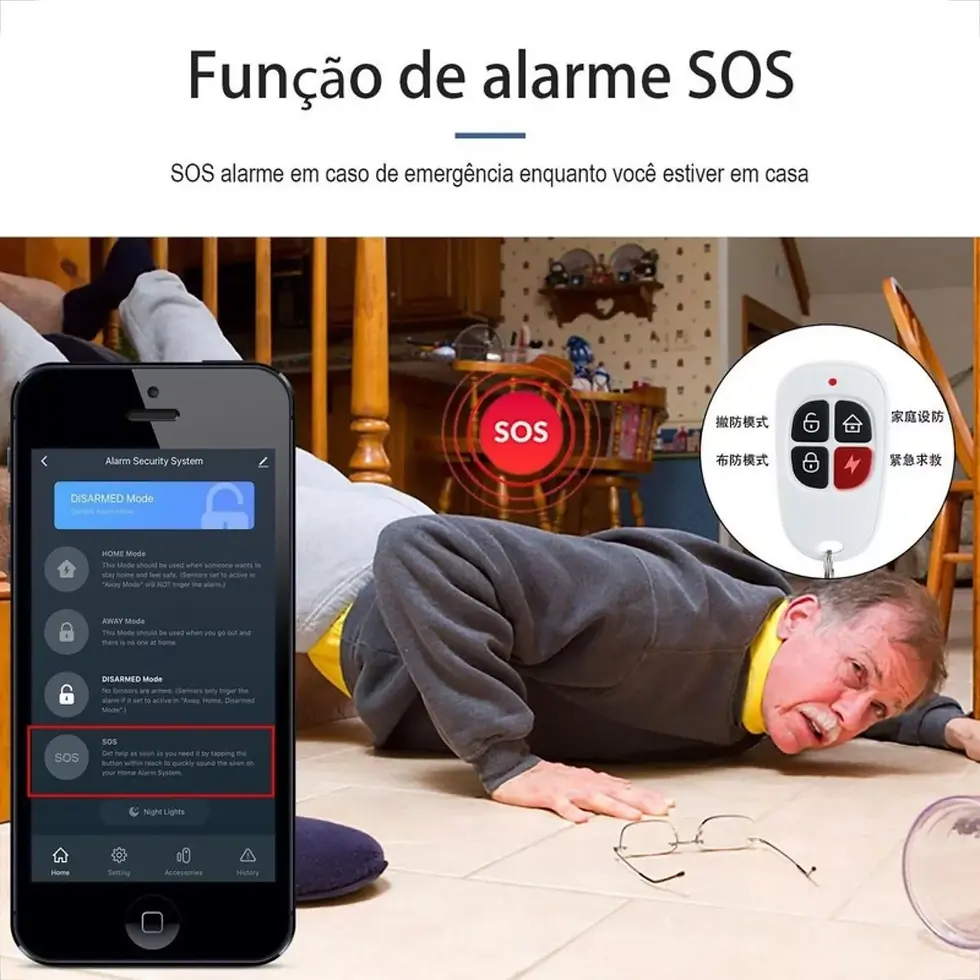 Miniatura: Kit Sistema De Alarme Inteligente Nova Digital Wifi Alexa