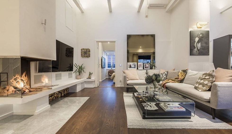 Scandinavian Design: Sumptuous Duplex Penthouse in Stockholm