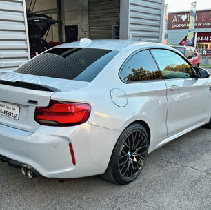 Pose de vitres teintées sur une magnifique BMW M2 à Montpellier : Merci à notre client de Lattes !