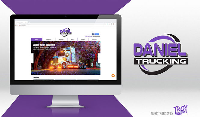 Daniel Trucking Website Design