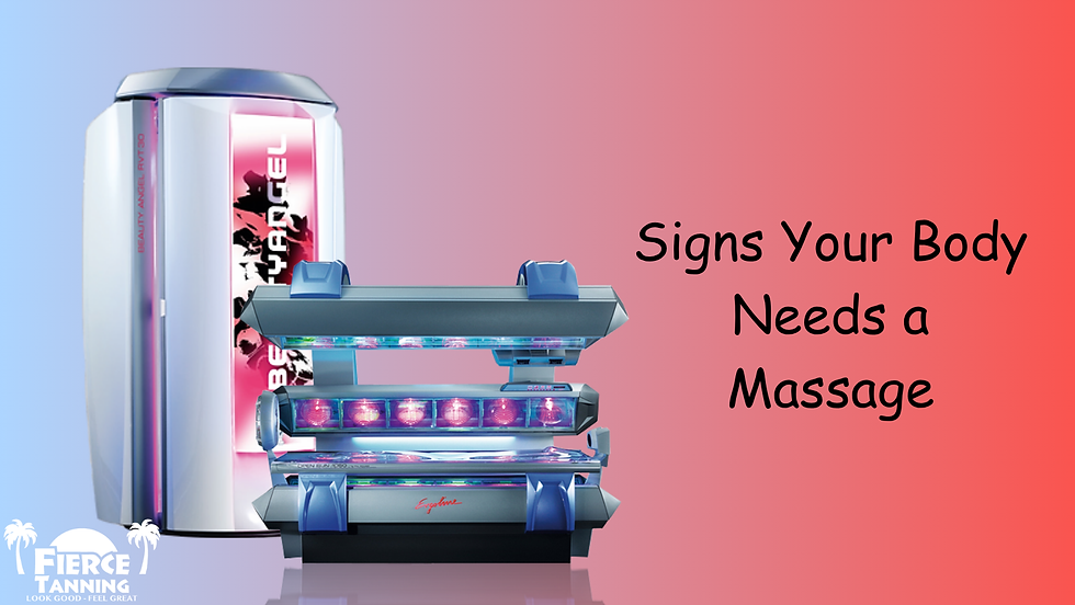 Signs Your Body Needs a Massage