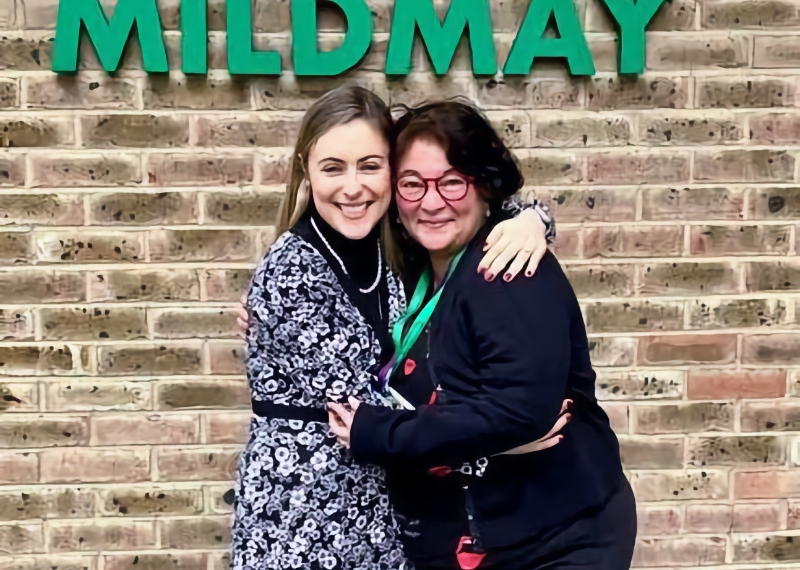 Filomena with Kattya at Mildmay