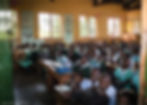 A classroom full of primary school children in Uganda