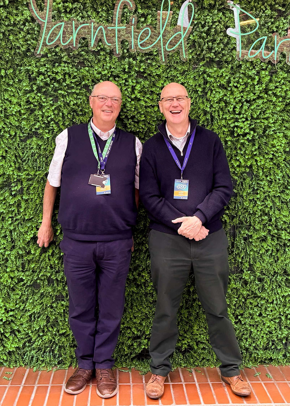 Mildmay Trustee Peter Brunskill and CEO Geoff Coleman at the CMF National Conference