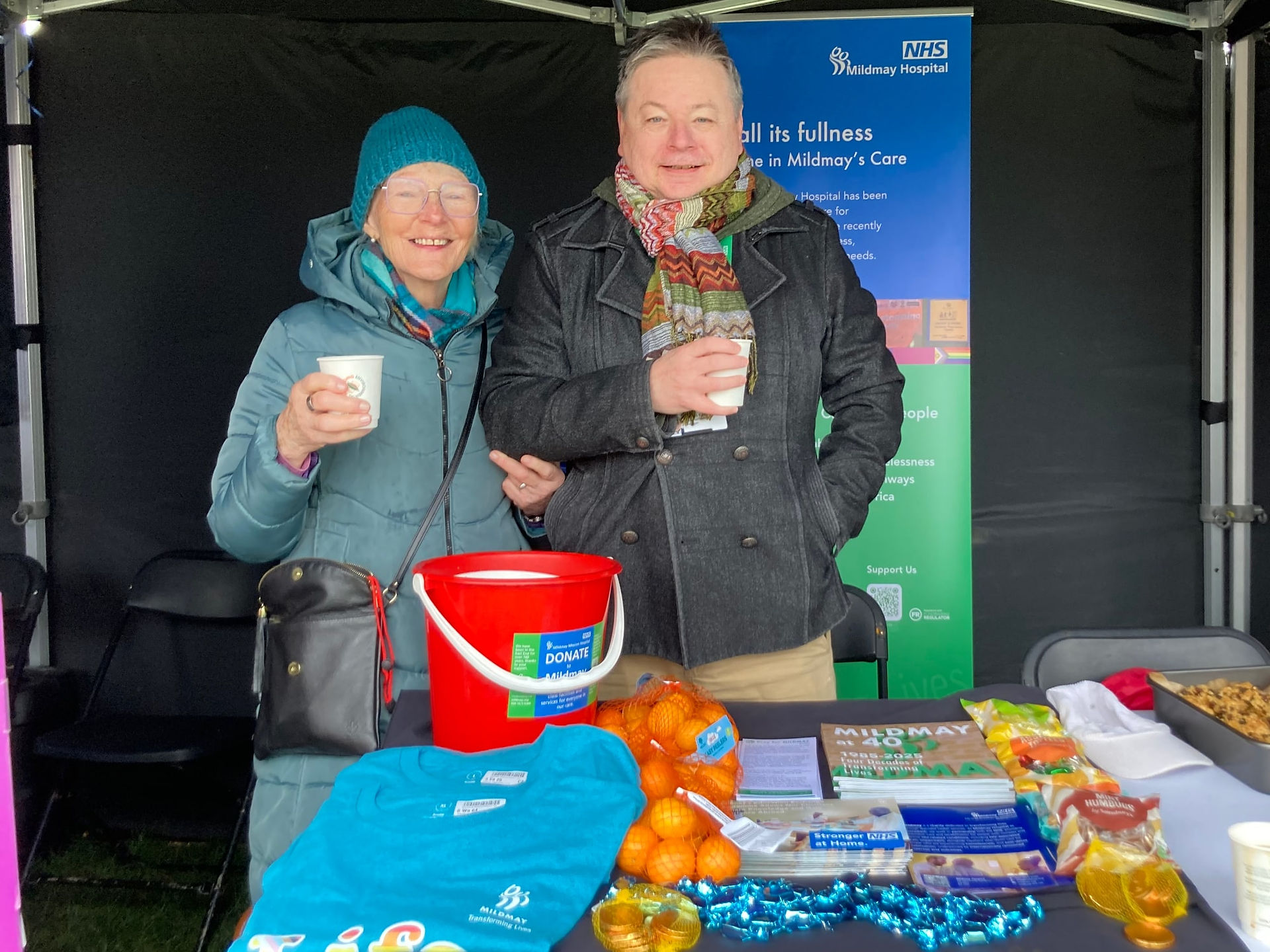 Sister Bernie and Fundraising Manager Miklos