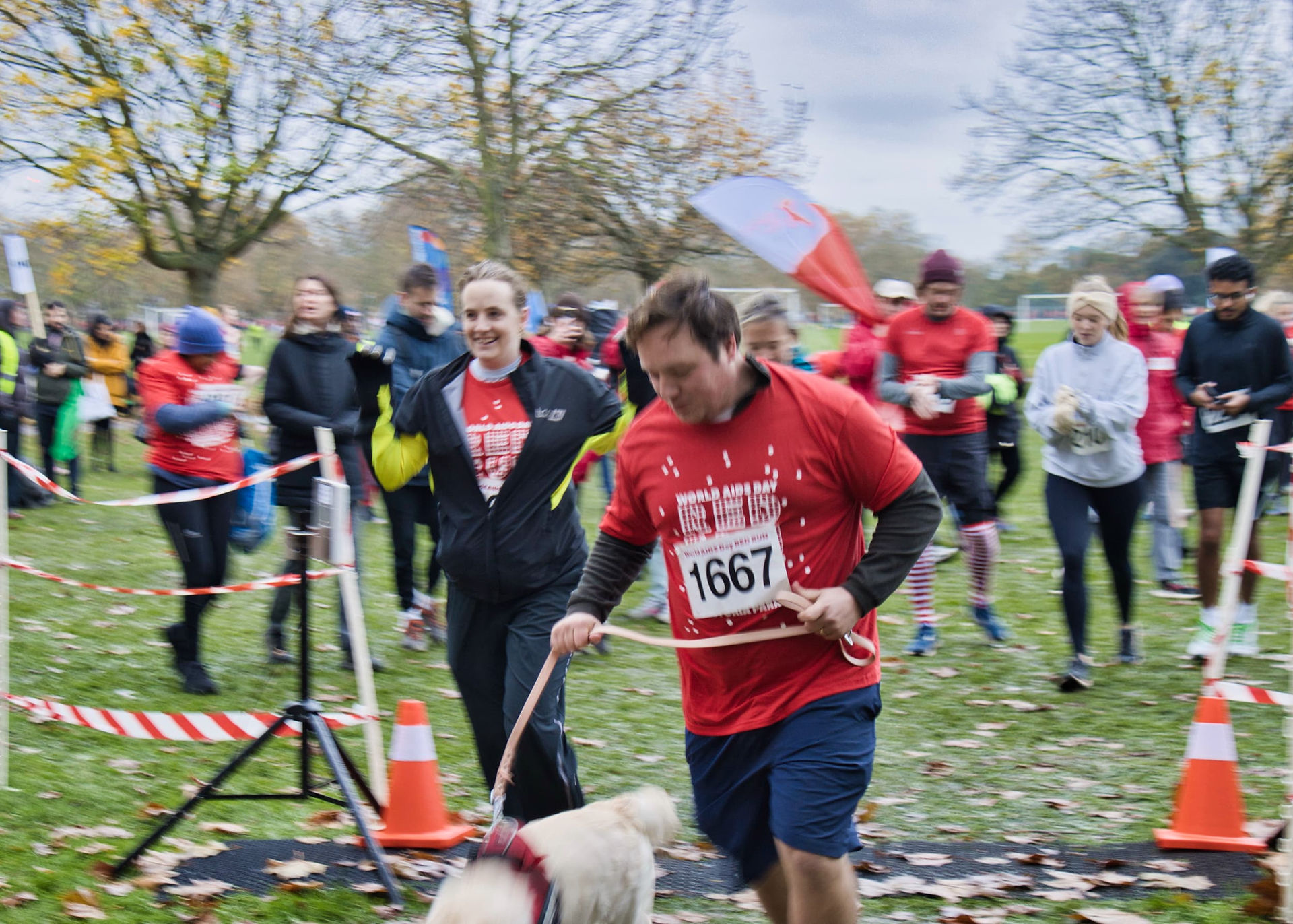Many dogs took part!