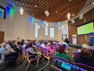 Mildmay at 40 reception: Lord Smith's speech to a receptive audience in the Tab Church, Shoreditch.