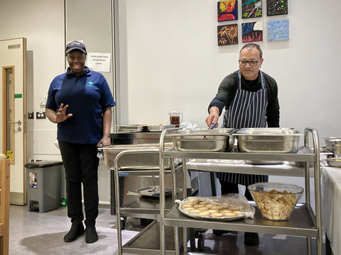 Our fantastic catering staff prepared a great meal