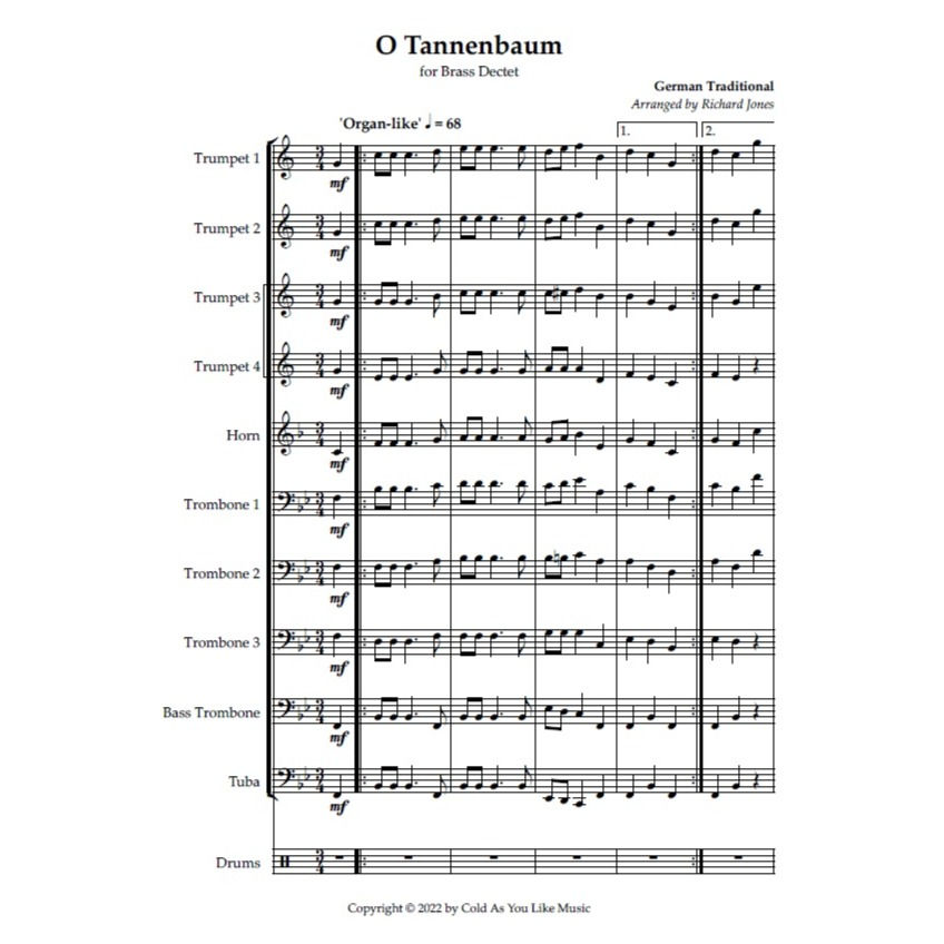 Thumbnail: Christmas Set for Brass Dectet