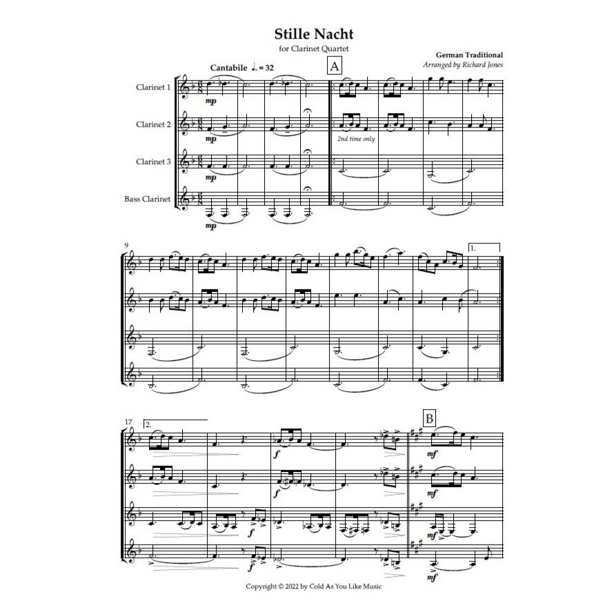 Thumbnail: Christmas Set for Clarinet Quartet