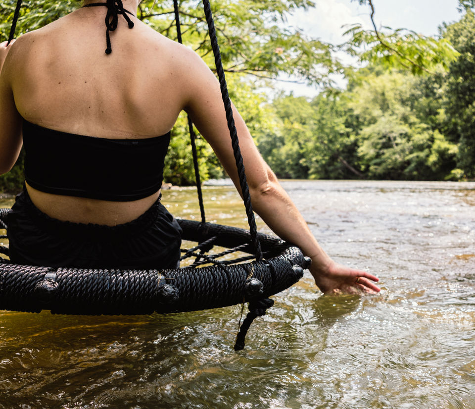 Swing over Sandy Creek