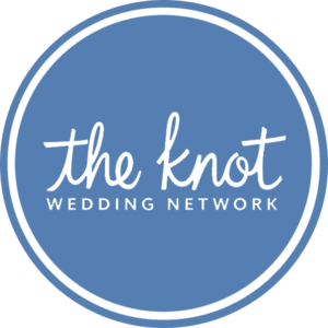 The Knot Wedding Network logo in blue circle, Wedding Planning