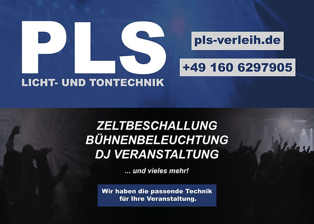 PLS Ton und Lichttechnik, unser Kooperationspartner