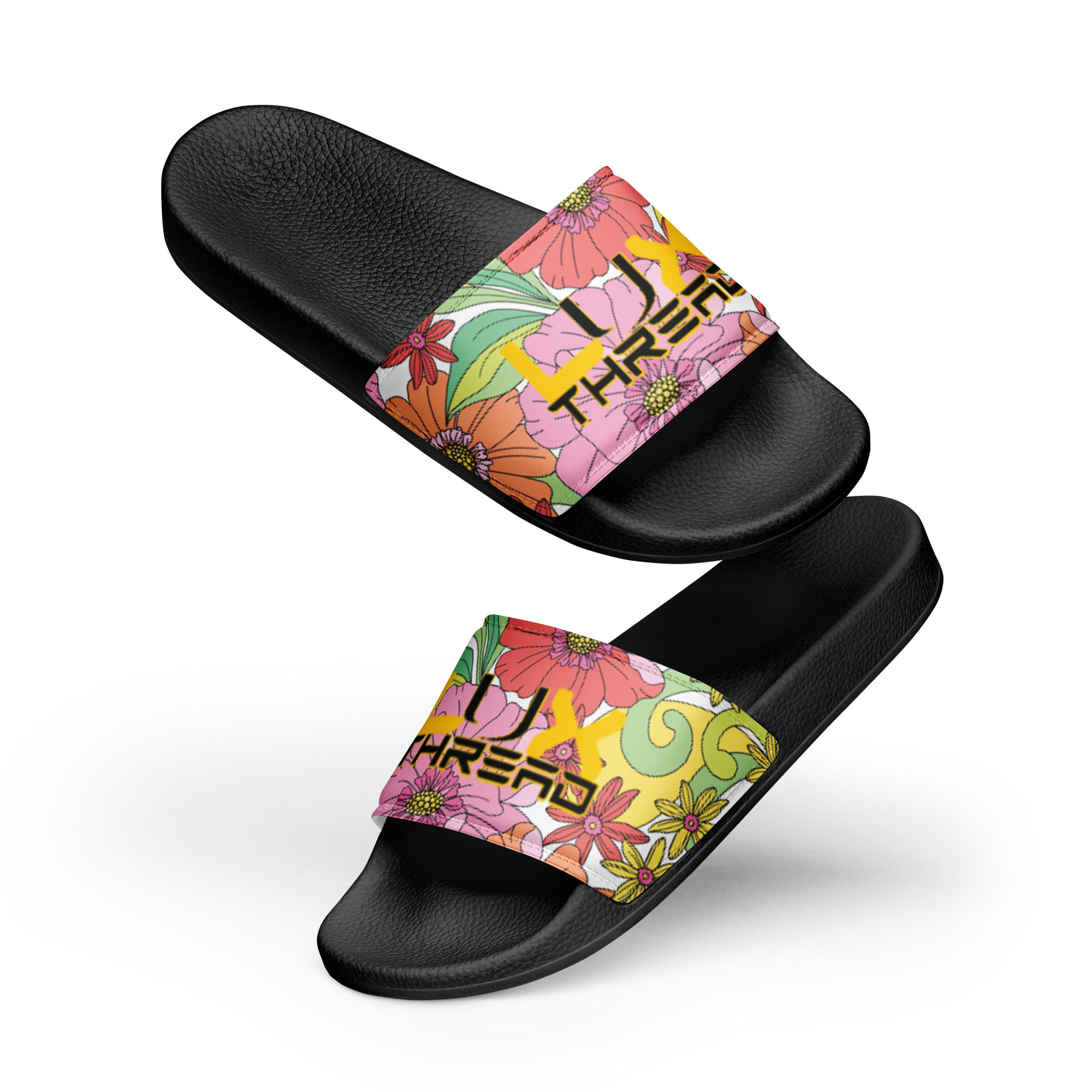 HER FLORAL FAME$ LUX VIBE SLIDES