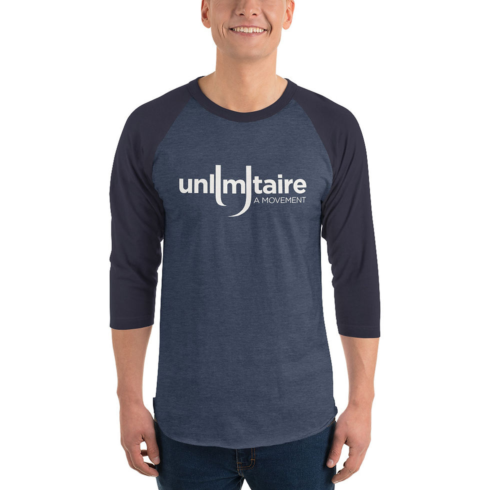Thumbnail: 3/4 sleeve Unlimitaire shirt