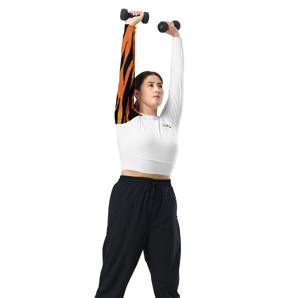 Thumbnail: LUX $PICY long-sleeve crop top 