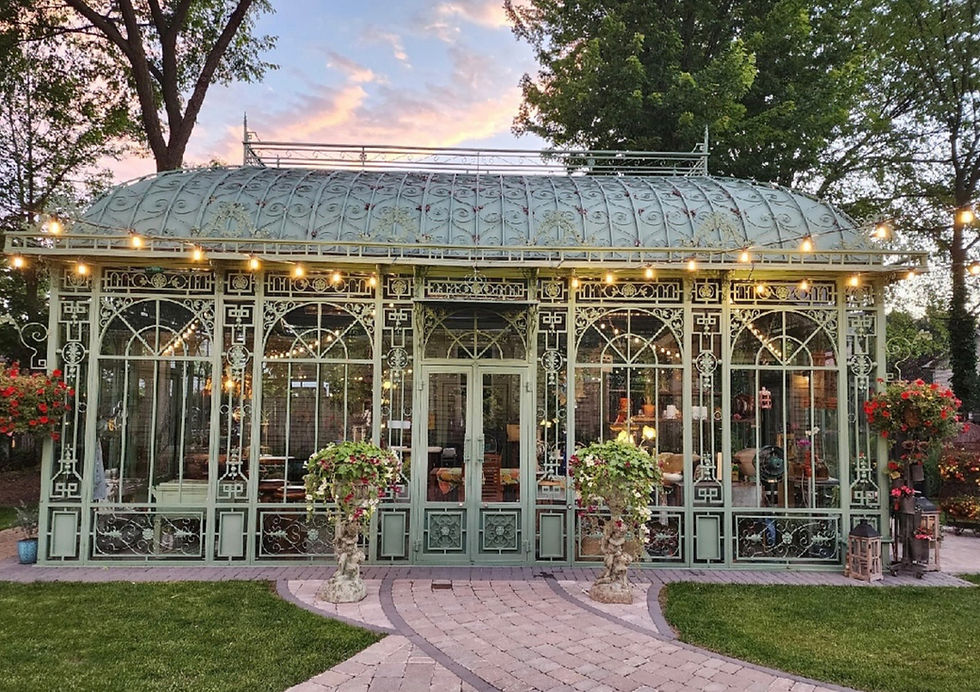 Victorian Style Iron Waterloo Gazebo Conservatory