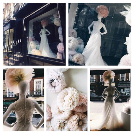 Maria Senvo 'Botanica' London Bridal Week window display