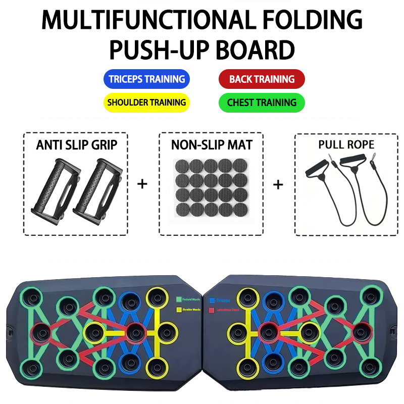 Thumbnail: Vigorate™ Multi-Position Foldable Push-Up System