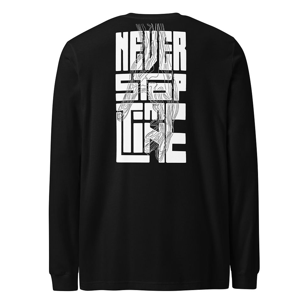 Miniaturbild: Timeline-Art® | NEVER STOP | Unisex Long Sleeve Tee