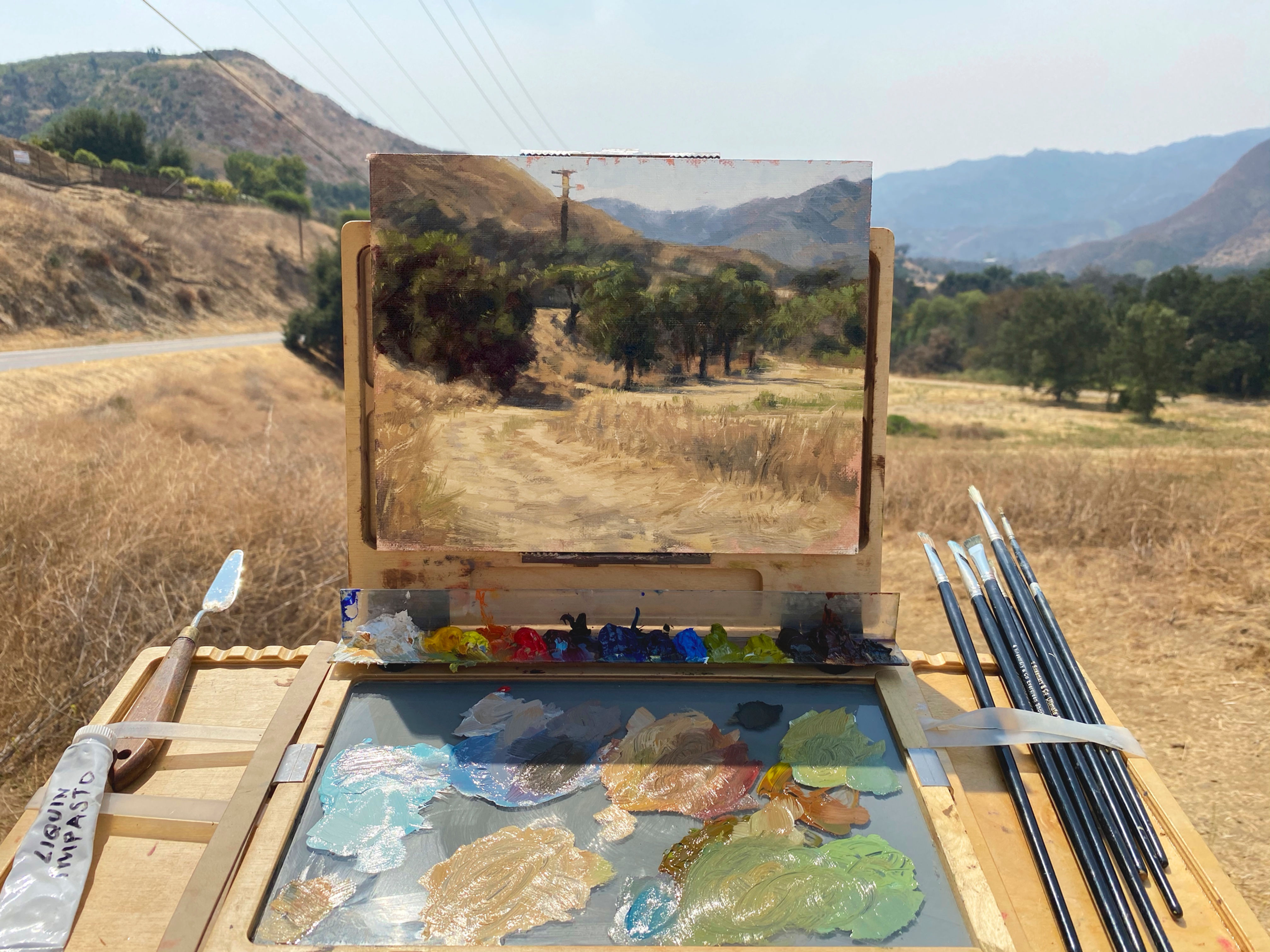 Hazy morning by Paramount Ranch