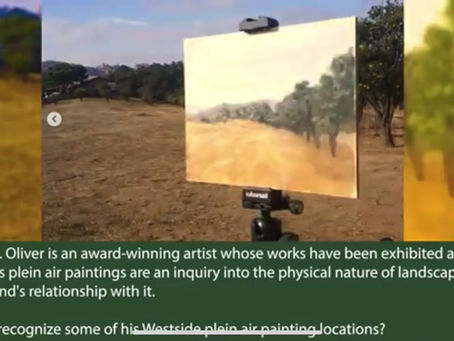 My plein air paintings are all over the Los Angeles media!!!!!