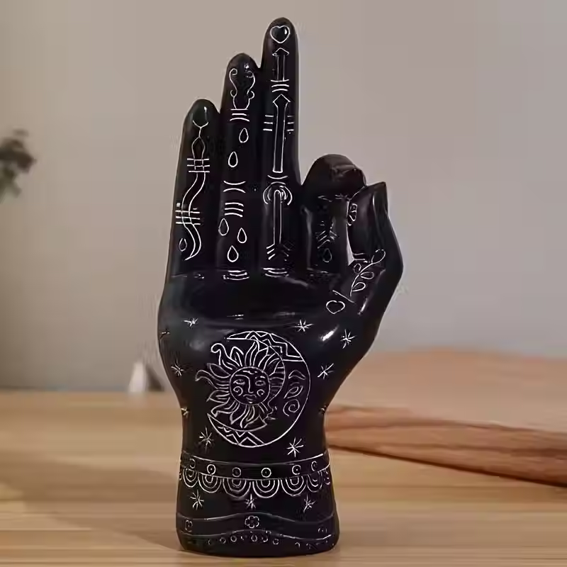 Miniatura: Mão Sagrada – Incensário Ritual em Resina