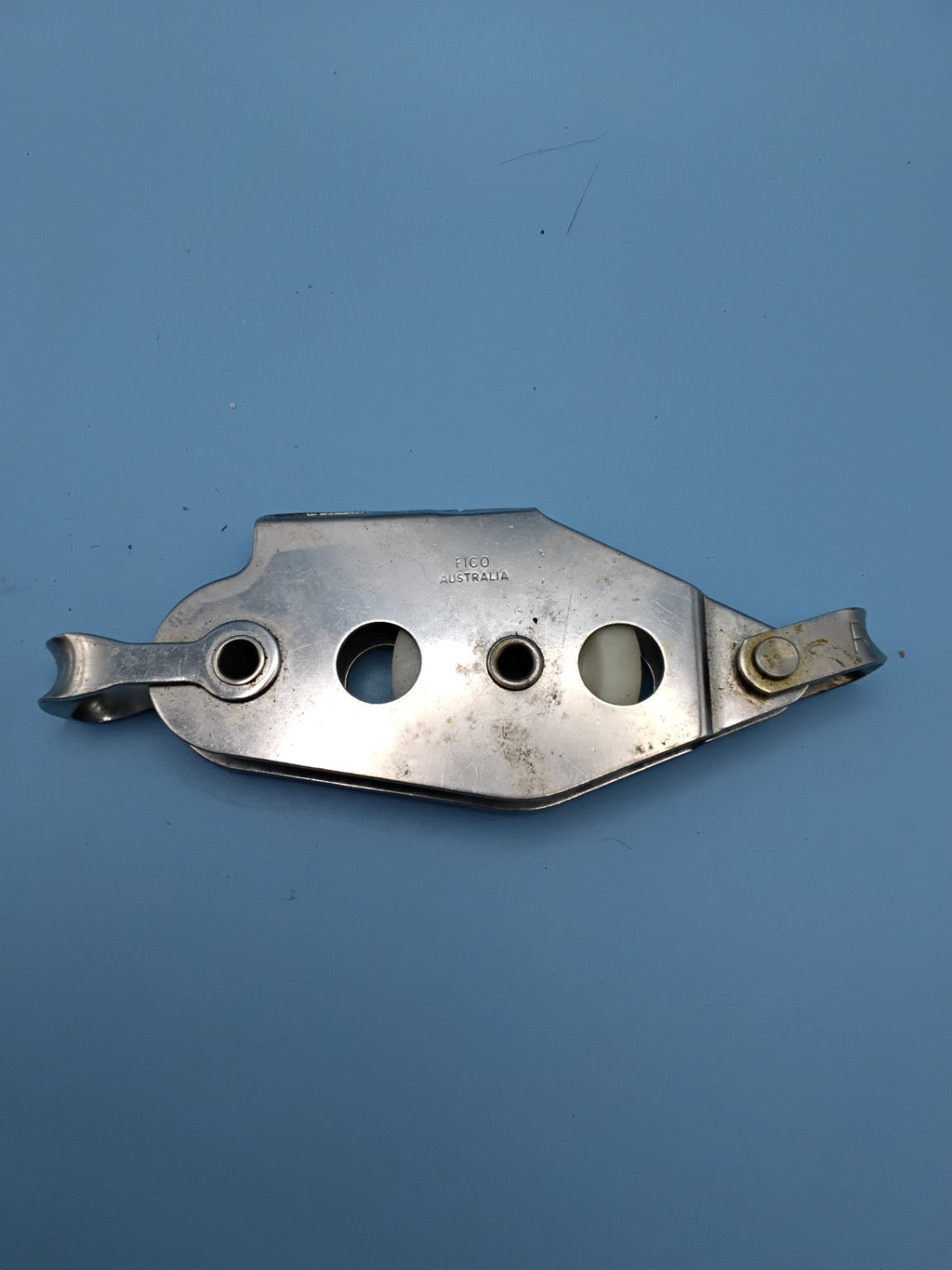 FICO FG756 Stainless Cheek Block Single Sheave Sailboat Deck Block