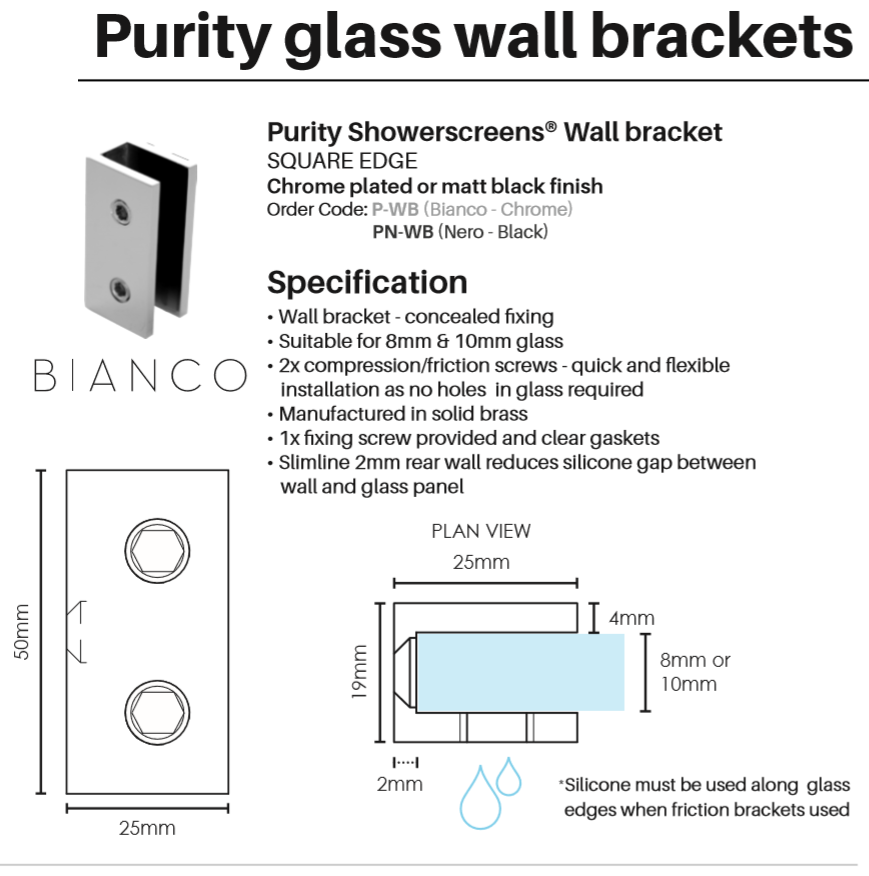 Thumbnail: Chrome Wall Bracket Set