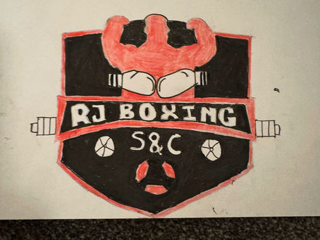 Drawing of Rav Deol's boxing brand
