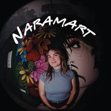 Illustration von Naramart in Schwarz-Weiss mit kurzem Textzitat, Ausstellung in der Gassbar Solothurn