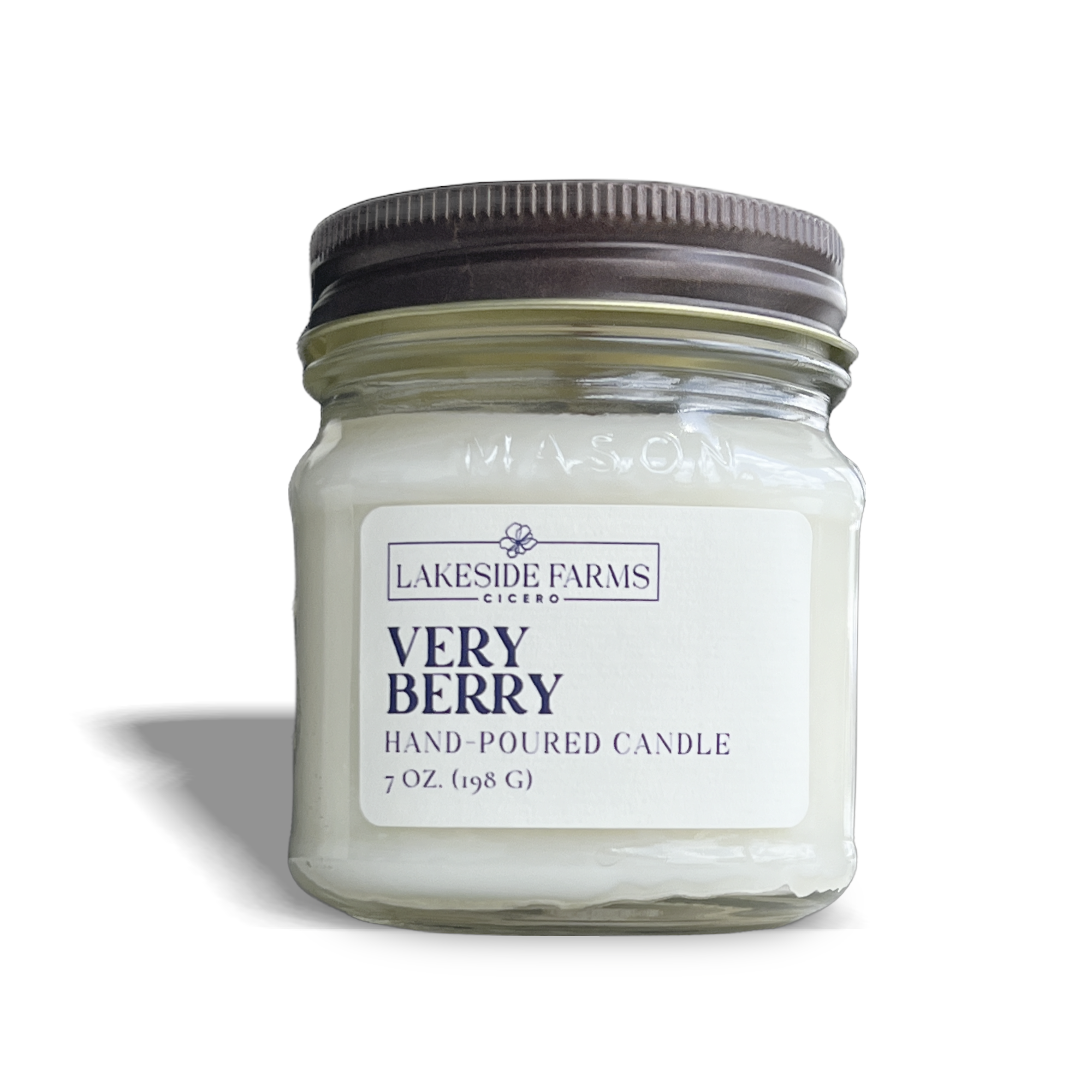 Very Berry Hand-Poured Mason Candle