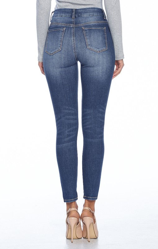 Thumbnail: Ripped Waist Skinny Jeans