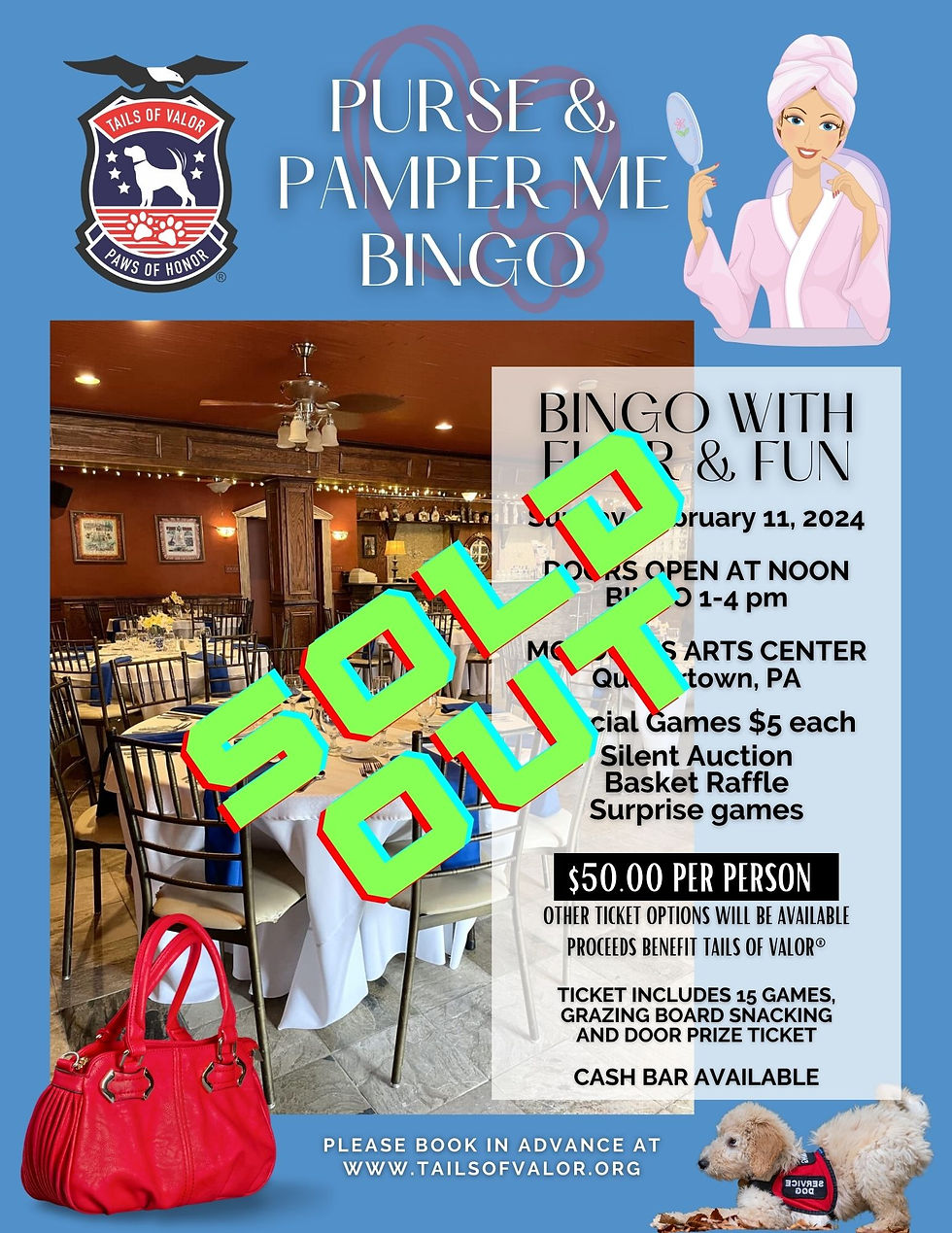 Purse & Pamper Me Bingo