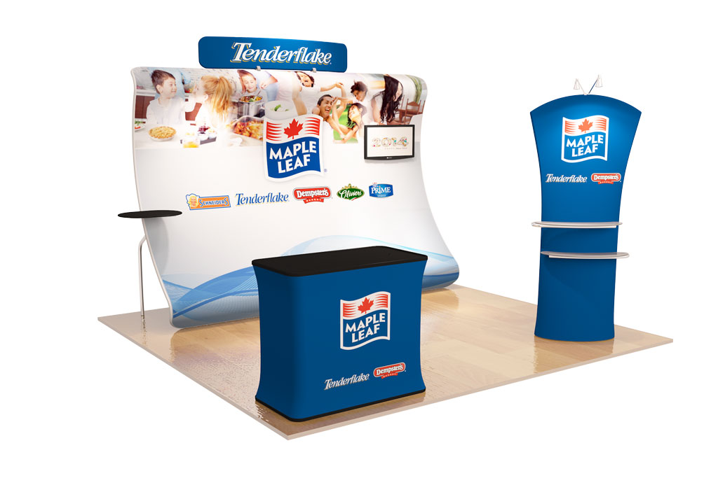 Stands Modulares y Portátiles de Tela para espacios de 3x3