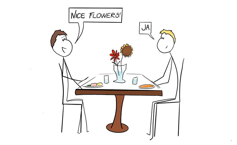 "Nice Flowers". Source: "The Social Guidebook to Norway" by Julien S. Bourrelle