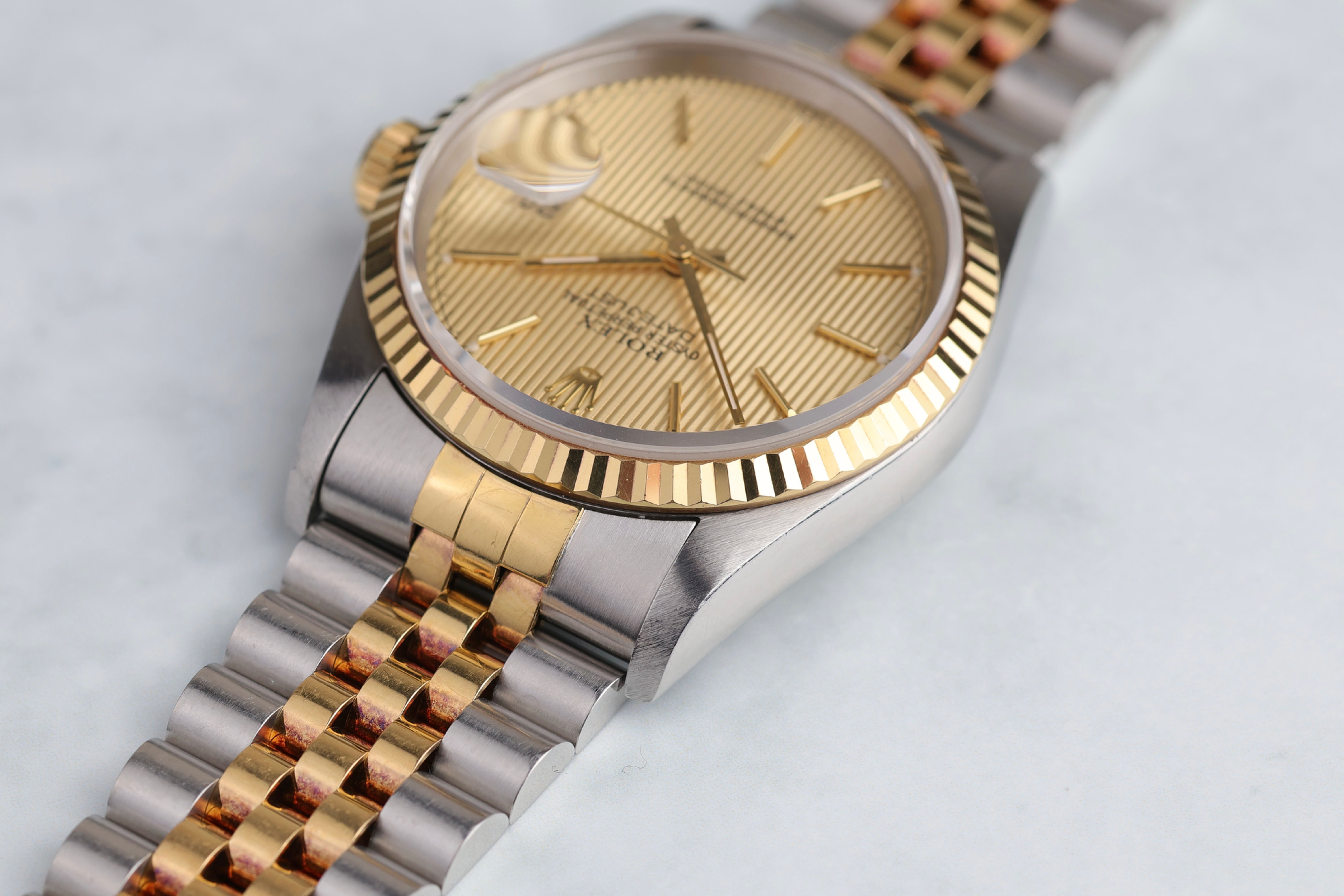 Rolex Datejust 36 16233 Champagne Tapestry Dial