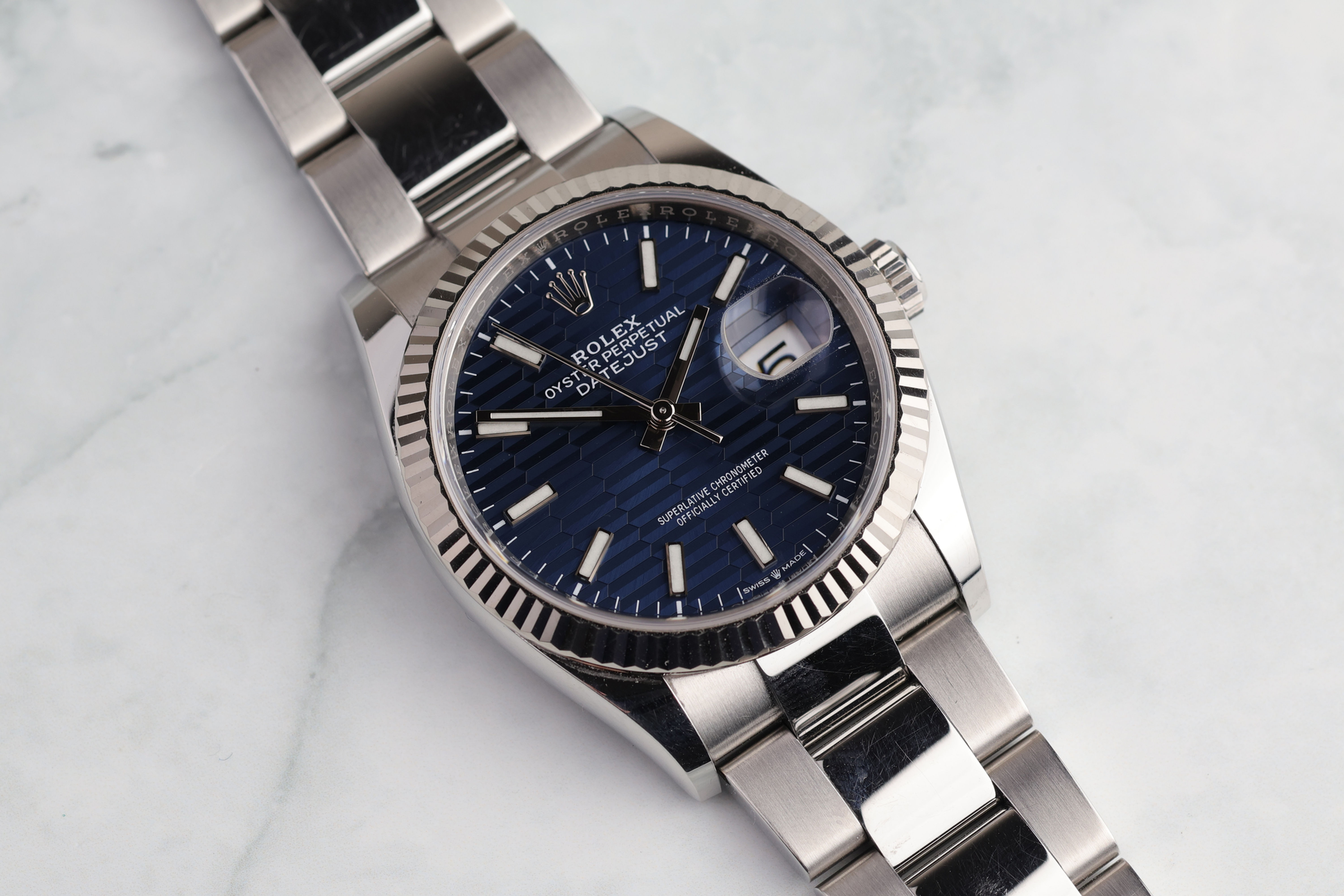 Rolex Datejust 36 126234 Blue Motif Dial