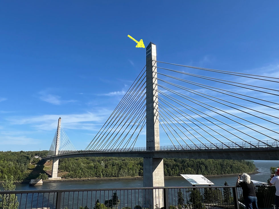 Viewing room atop 420 ft pylon