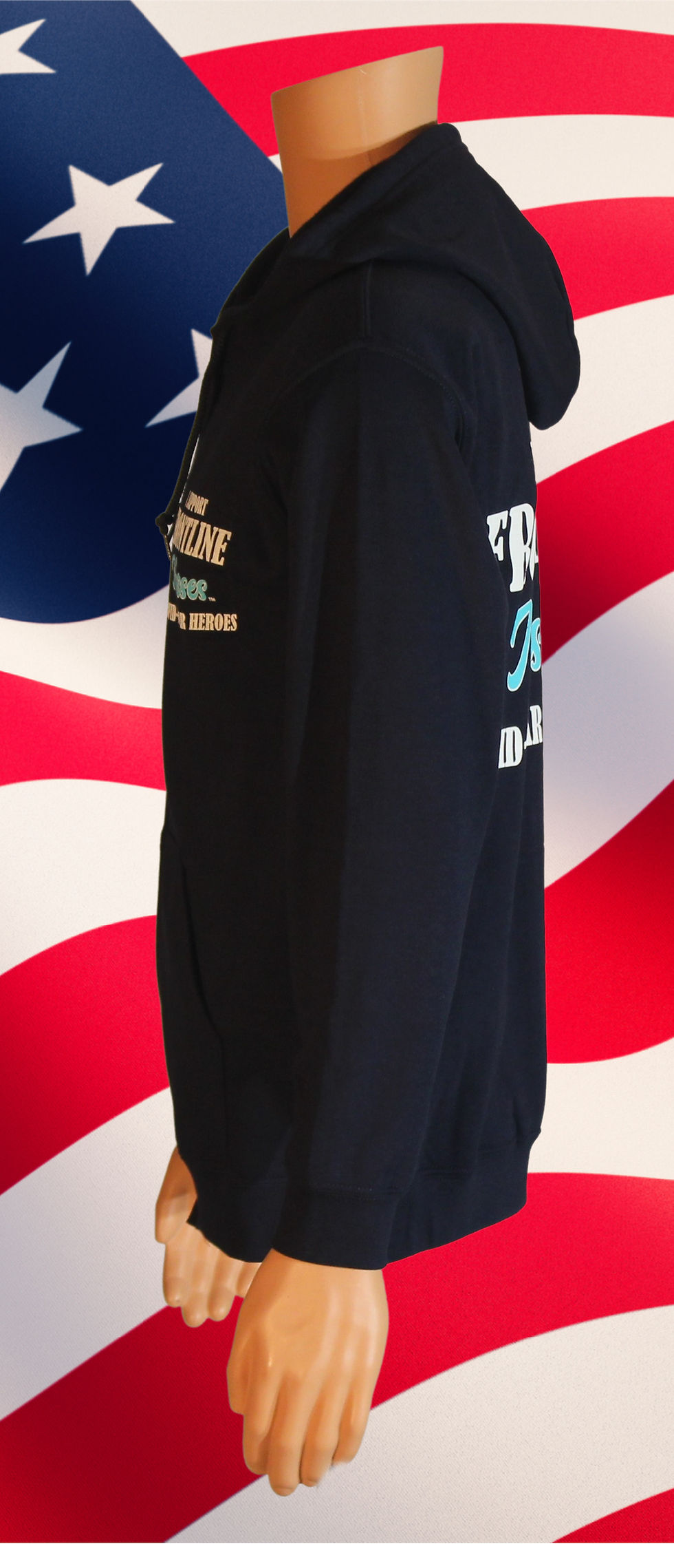 Thumbnail: I Support Frontline Nurses (Adult Hoodie-Navy)