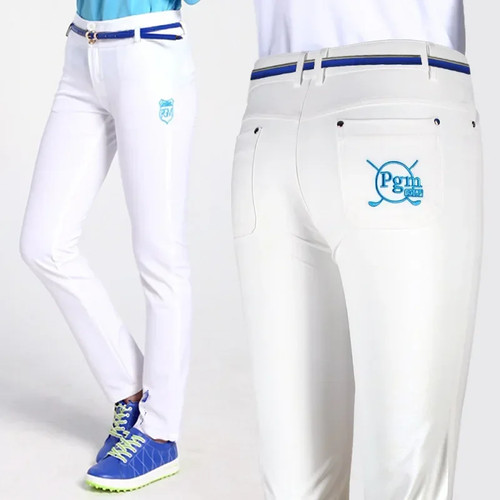 PGM Golf Pants Woman High Elastic Soft Trousers for Golfer Play Golf Ball  Ladies
