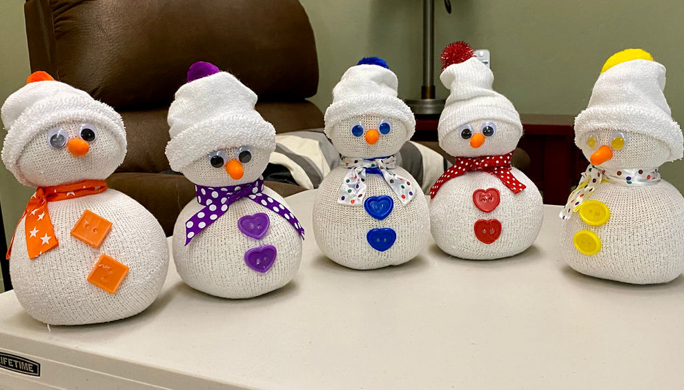 Five little snowmen