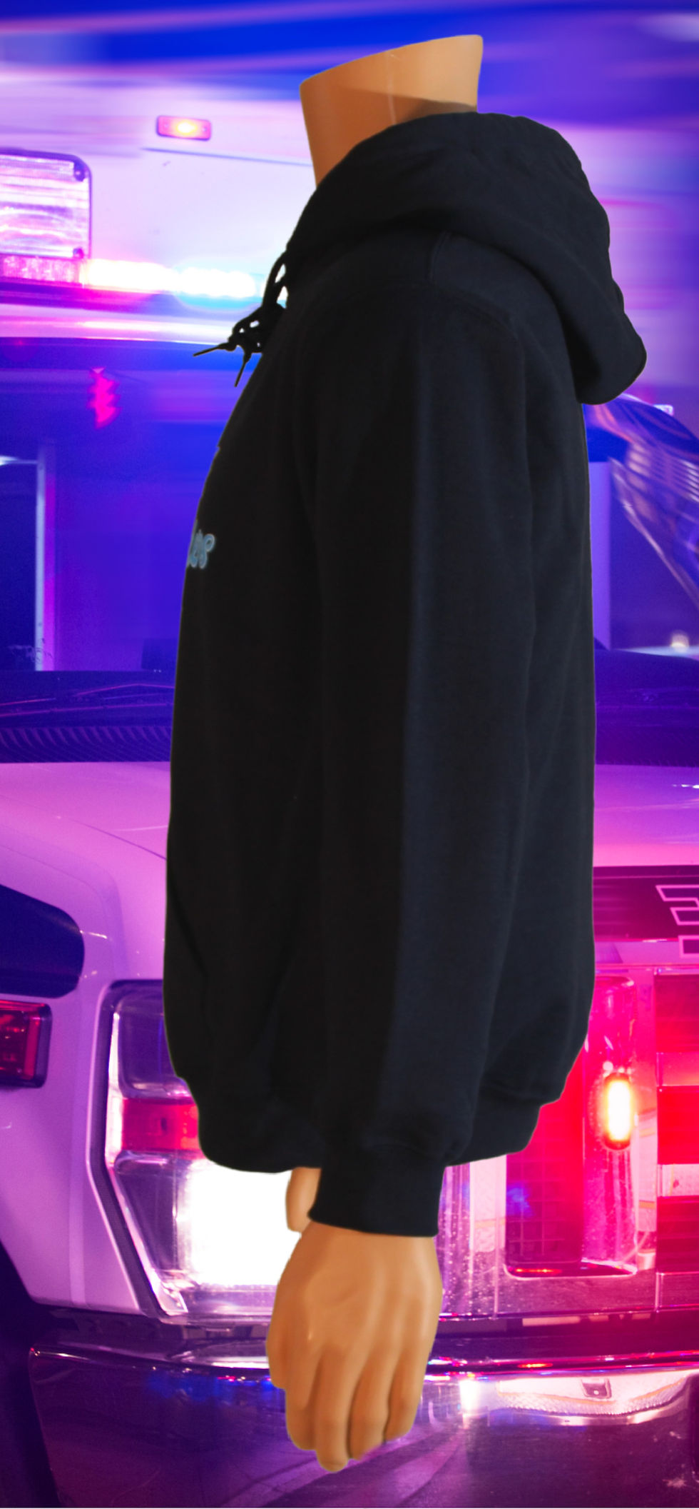 Thumbnail: I Support Frontline First Responders (Adult Hoodie-Navy)