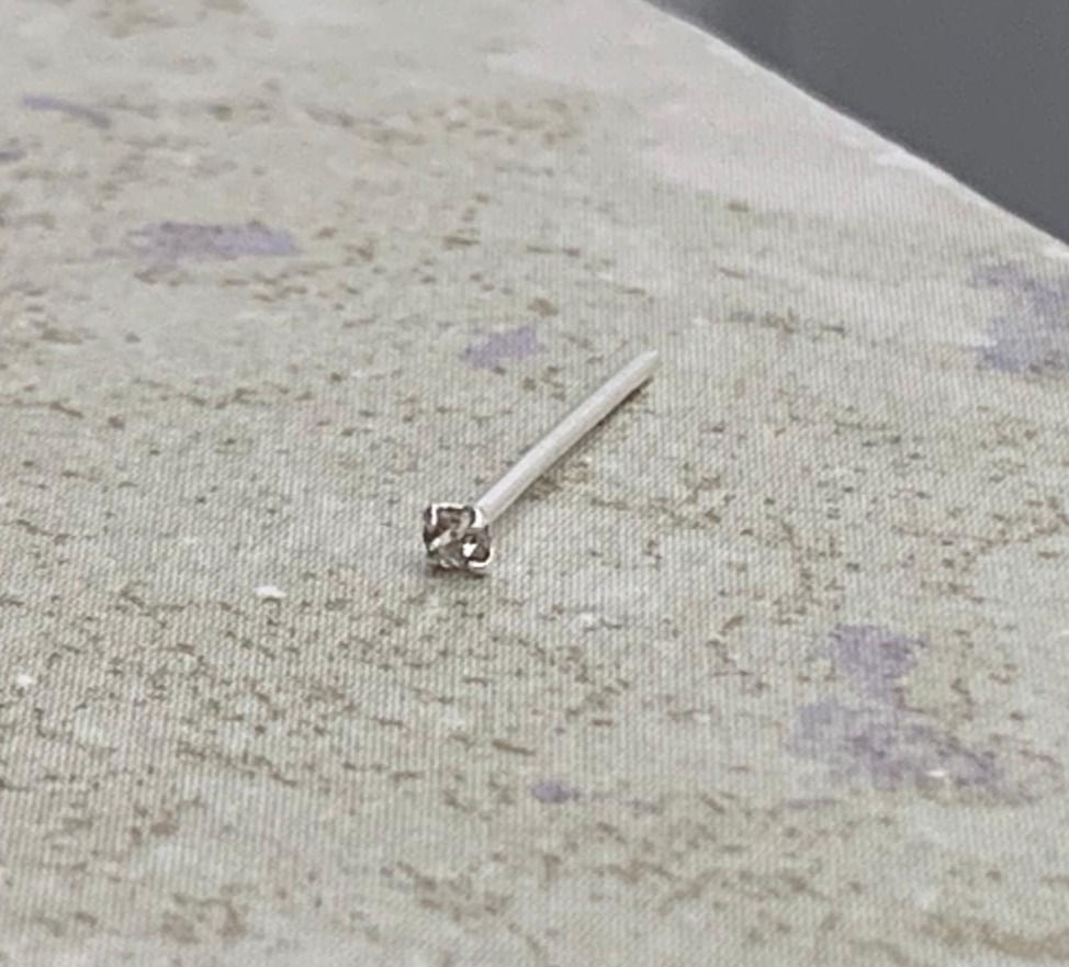 Thumbnail: Bendable CZ Nose Stud